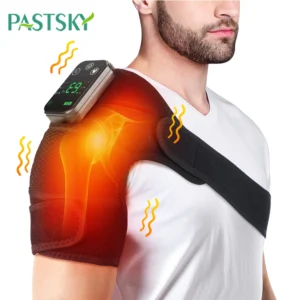 Shoulder Brace Rechargeable Heating Vibration Physiotherapy