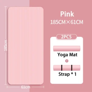 8mm yoga mat anti slip thickened style for beginners,