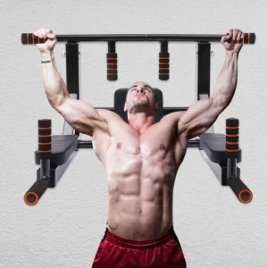 Pull Up Bar Wall-Mount Dip Stand, 200kg Capacity