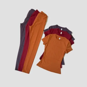 Yoga Sports Set Women Short Sleeve Gym Set