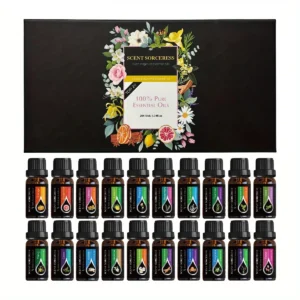 20pcs/set Black Classic Essential Oil Spa Body Massage