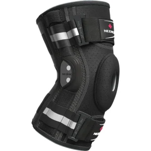 Hinged Knee Brace for Support with Side Stabilizers